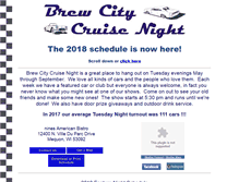 Tablet Screenshot of brewcitycruisenight.com